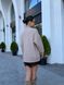 Жіночий подовжений светр oversize з гіпюром