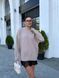 Жіночий подовжений светр oversize з гіпюром