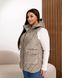 Жіночий утеплений стьобаний жилет PLUS SIZE