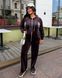 Женский велюровый брючный костюм PLUS SIZE