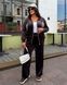 Женский велюровый брючный костюм PLUS SIZE