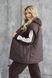 Жіночий теплий спортивний костюм-трійка з жилетом PLUS SIZE