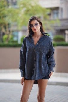 Жіноча вельветова сорочка Onesize
