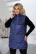 Жіночий подовжений жилет утеплений PLUS SIZE