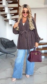 Кардиган жіночий з альпаки PLUS SIZE