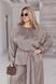 Роскошный шелковый костюм с брюками Plus Size
