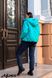 Quilted winter suit on sheepskin 50-56 size, Turquoise, 50
