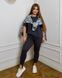 Жіночі лосини зі штрипками Plus Size