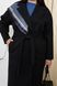 Жіноче двобортне пальто oversize з поясом