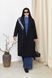 Жіноче двобортне пальто oversize з поясом