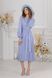 Knitted midi dress with pleated skirt, 48/52, Blue