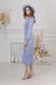 Knitted midi dress with pleated skirt, 48/52, Blue