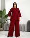 Жіночий  брючний костюм з камінням PLUS SIZE