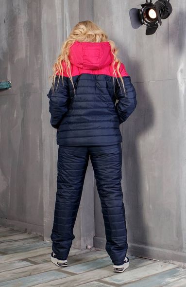Winter suit on sheepskin - pants and jacket 48-54 sizes, Fuchsia, 48