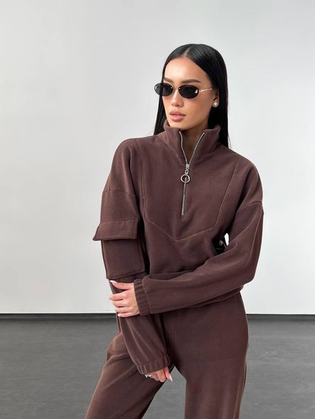 Warm Eurofleece tracksuit in Military style, 42/44