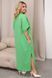 Стильное летнее oversize платье из коттона с боковыми разрезами и принтом
